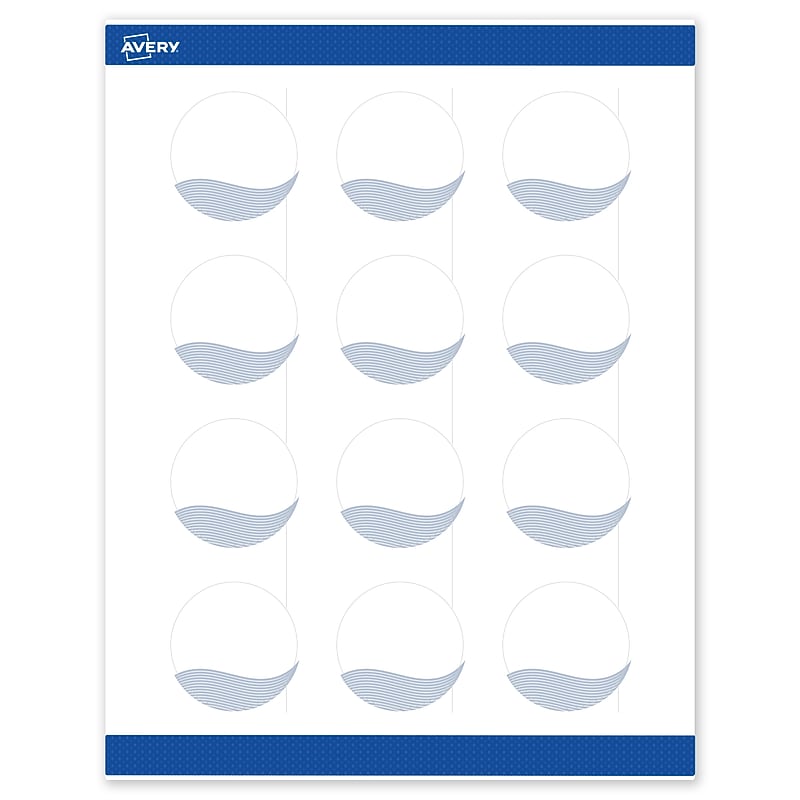 Avery Laser/Inkjet Circle Multipurpose Labels, 2" Dia., White, 120/Pack (S00EV0) image 1