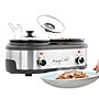 MegaChef Dual Buffet Server 1.5 Quart Slow Cooker, Silver (936120188M)~#|#~110AE514-995E-443A-BF4E3BA0CE3D6C2E_sc7