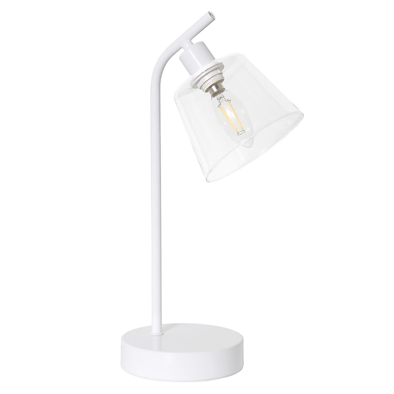 Simple Designs Sleek Essentials LED Desk Lamp, 15.75", White (LD1080-WHT) image 1