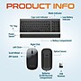 Delton N36 Wireless Keyboard Mouse and USB-A/USB-C Noise-Cancelling Computer Headset Bundle, Black (DKMN36KT1)~#|#~110D1046-0CB1-4970-9E6D265880D34D27_sc7
