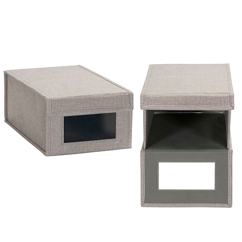 Household Essentials Shoe Organizer, Gray, 2/Pack (7430-1) image 1