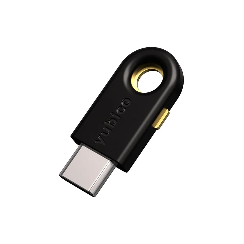 Yubico YubiKey 5C Security Key, USB‑C, Black (100886) image 1