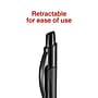 Staples Sonix Retractable Gel Pens, Medium Point, 0.7mm, Black Ink, Dozen (13561-CC)~#|#~11165014-CAF9-450E-B8599303241F272B_sc7