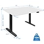 Mount-It! 55"W Electric Rectangular Adjustable Standing Desk, White/Black (MI-18064)~#|#~1118EDC6-42F2-463F-8FD89E1FC0C49752_sc7