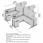 Bush Business Furniture Office in an Hour 63"H x 129"W 4 Person X-Shaped Cubicle Workstation, Mocha Cherry (OIAH007MR)~#|#~111963A2-CD58-4026-961CE94827C5CE99_sc7