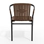 Flash Furniture Dark Brown Rattan Indoor-Outdoor Restaurant Stack Chair (TLH-037-DK-BN-GG)~#|#~1119ED50-7D5B-4EA9-94CE2EDF0BCDFCC8_sc7