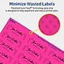 Avery Laser/Inkjet Rectangle Multipurpose Labels, 0.75" x 2.25", Neon Magenta, 300/Pack (94216)~#|#~111B45C8-9F5D-40C8-A8F3195DA3FE2A03_sc7
