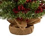 Nearly Natural 4-ft Berry and Pine Artificial Christmas Tree in Burlap Wrapped Base (T1427)~#|#~1121AF41-F927-4297-9820C82A6B1E79FC_sc7