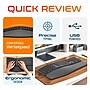Delton KB250 Wired Ergonomic Keyboard with Cushioned Wrist Rest, USB-A, Black (DKBE250-U)~#|#~1124ABA6-E4BA-4847-B8DE654BCAA10144_sc7