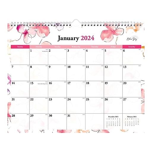 2025 Blue Sky Lindley 15" x 12" Monthly Wall Calendar (11788824) Staples