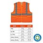 GloWear 8205HL-ECO High Visibility Sleeveless Vest, ANSI Type R Class 2, Orange, 4X/5X, (21999)~#|#~11376DEA-1E98-4A63-B193AFB0FB9C7089_sc7