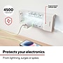 Staples TECH 8-Outlet Surge Protector, 6', 4500 Joules, White (ST62783)~#|#~113B8249-7296-4F11-81111EA66188C1F4_sc7