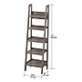 Homenations Barrington 72"H 5-Shelf Ladder Bookcase, Washed Gray (SH-OF-2621)~#|#~113C8517-F2CE-4461-BD6412AACDBD8890_sc7