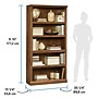 Sauder Select 70"H 5-Shelf Bookcase, Oiled Oak  (410367)~#|#~114D2160-D633-4CCF-A63472FC5A1A6517_sc7