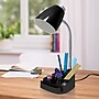 Simple Designs Organizer LED Desk Lamp, 18.50", with iPad Tablet Stand, Black (LD1002-BLK)~#|#~114DB506-A25A-4AF4-B79A3B2E11EB9874_sc7
