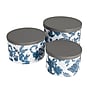 Household Essentials Nestable Hat Boxes with Lift Off Lids, Cardboard, Blue Floral, 3/Pack (HE1235)~#|#~114F7810-1F16-4BAD-92FDC4D3750D1A94_sc7