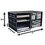 Thinkspace Literature Organizer 8-Compartment Literature Organizers, 21" x 12.25", Black (39443)~#|#~11532D69-8F90-42BB-A9904C973007A136_sc7