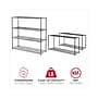 Alera BA Plus 4-Shelf Wire Shelving Kit, 72" x 24" x 72", Black Anthracite Plus (ALESW207224BA)~#|#~1153FA10-9077-48AF-B7501AA0805E0F2C_sc7