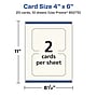 Avery Integrated Cards, 4" x 6", Matte Ivory, 20/Pack (95275)~#|#~11552A7F-AD4C-47A5-BD61240511E12798_sc7