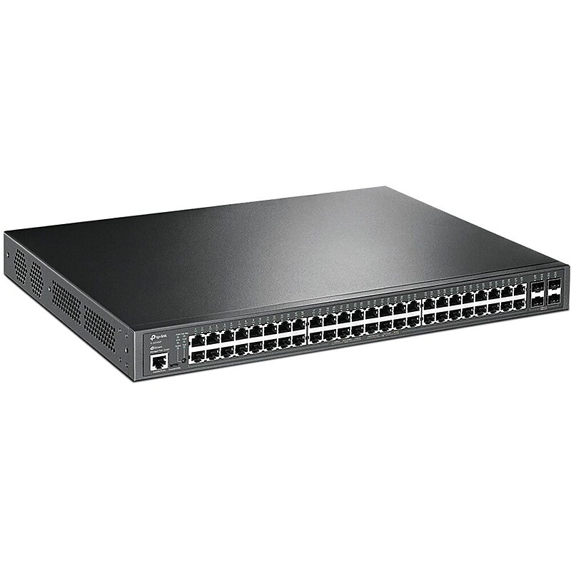 TP-Link JetStream 52-Port Gigabit L2+ Managed Switch PoE, 1 Gbps, Black (SG3452P) image 1