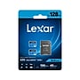 Lexar High-Performance 633x BLUE Series 128GB microSDXC Memory Card with Adapter, Class 10, UHS-I, V30, 2/Pack~#|#~115933DC-056F-40E2-8AA0910166F3839B_sc7