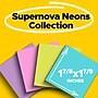 Post-it Super Sticky Notes, 1-7/8" x 1-7/8", Supernova Neons Collection, 90 Sheets/Pad, 8 Pads/Pack (622-8SSMIA)~#|#~115D6C91-44E3-47FC-BC5F04593817AF90_sc7