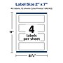 Avery Laser/Inkjet Multipurpose Labels, 7" x 2", Glossy Clear, 40/Pack (94243)~#|#~115DC104-CBE4-4A06-A4658BEC948CF1D2_sc7