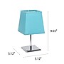 Creekwood Home Square Chrome 9.65" LED Table Lamp, Blue (CWT-1013-BL)~#|#~11620C12-3EB5-4532-B16D600467E3F743_sc7