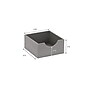 Household Essentials 1-Compartment Cardboard/Poly Linen/Nonwoven PP Drawer Organizer, Gray, 2/Set (729-1)~#|#~1162DF00-D26F-440A-9E47A60515018E6C_sc7