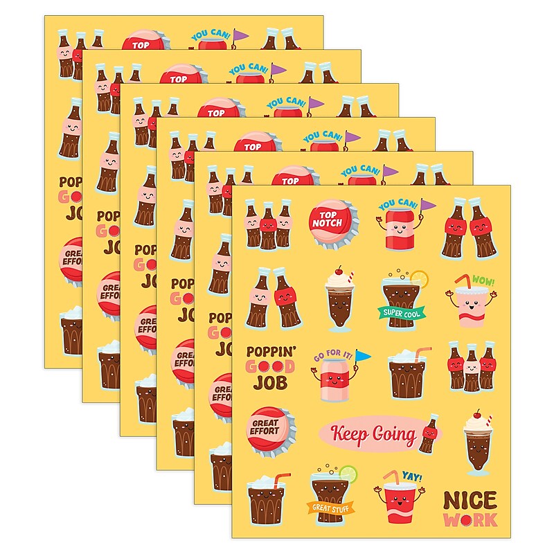 Teacher Created Resources Cola Smelly Stickers, Multicolored, 114/Pack, 6/Packs/Bundle (TCR9453-6) image 1