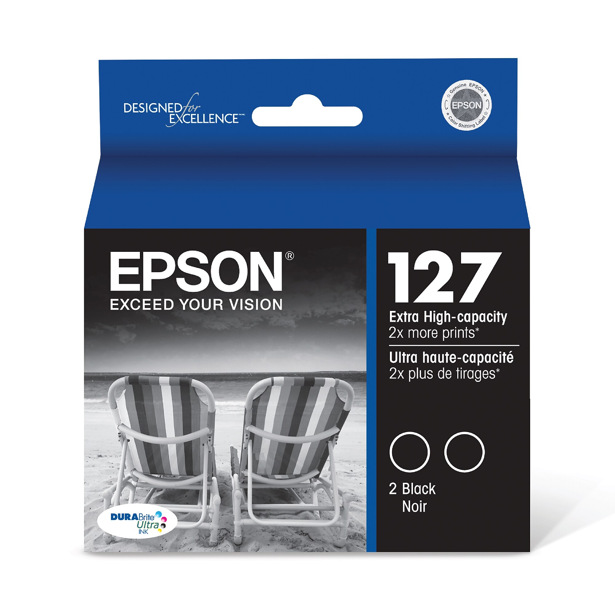 Epson T127s Black Extra High Yield Ink Cartridge, 2/Pack (T127120-D2) Sansujyuku sansujyuku.com