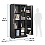 Sauder HomePlus 71"H Storage Cabinet with 12 Shelves, Raven Oak (446898)~#|#~1164D6B9-4543-4D94-B8041062FE26B3FF_sc7