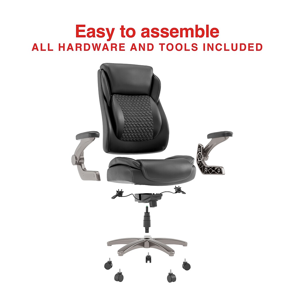 Exploded assembly diagram with all hardware and tools included