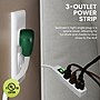 GoGreen Power Power Strip, 3 Outlet, White, 3/Pack (GG-13002MS)~#|#~116976ED-E147-47F5-8F2F7161D3B48338_sc7