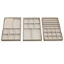 Household Essentials Stackable Jewelry Trays 3 Varieties with Compartments for Necklaces, (HH742-1)~#|#~116A9163-167A-439B-BB02494E4822DC09_sc7