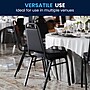 Flash Furniture HERCULES™ 19 1/4"H Vinyl Black Frame Trapezoidal Back Banquet Chair, Black, 4/Pack (4FDBHF1BKBK)~#|#~116F6E72-B935-44E4-A6BB38E761324DCF_sc7