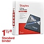 Staples 1 1/2" 3-Ring View Binder, D-Ring, White (55409/26438)~#|#~117564DA-D074-45B1-8B46615E73006023_sc7