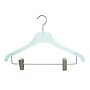 Nahanco 17" Plastic Flat Frosted Display Suit Hanger, 100/Pack (W006RC)~#|#~117A1321-FAEB-4D7A-BB061213E7D472B9_sc7