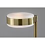 Adesso Linis 66" Antique Brass Floor Lamp with White Glass Shade (AD9105-21)~#|#~117AB8C5-29C7-444D-9CA209030A024FC1_sc7
