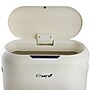 Elama Stainless Steel Indoor Sensor Trash Can, 13 Gallon, Off-White (938122409M)~#|#~117AFDA8-C695-410B-BE7B2A0DB1B270F2_sc7