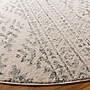 Safavieh Tulum Collection 8' Round Indoor Area Rug, Machine Made, Ivory/Grey (TUL272A-8R)~#|#~117C3C7A-A983-4954-8EB6BCF2C4429B9F_sc7