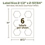 Avery EcoFriendly Laser/Inkjet Decorative Edge Multipurpose Labels, 2-1/2" x 2-57/64", White, 600/Box (94121)~#|#~117D5043-B3B1-4788-8BDBD974B61B1B82_sc7