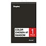 Staples Accel Top-Bound 2-Subject Pocket Notebook, 6" x 9.5", Wide Ruled, 100 Sheets, Color chosen at random (50357)~#|#~117F30DB-EC1E-4AB6-AA0183F5B089C459_sc7