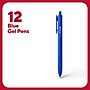TRU RED Retractable Quick Dry Gel Pens, Fine Point, 0.5mm, Blue, Dozen (TR54490)~#|#~11814D8D-3E8B-47AE-8B8A32C54272C11D_sc7