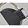 Simplee Adesso Slender LED Desk Lamp, 13.5"H, Black & Brushed Steel (SL3973-01)~#|#~118428AF-66A7-43E7-A3F81EA5017EAB94_sc7