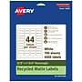 Avery EcoFriendly Laser/Inkjet Rectangle Multipurpose Labels, 2/3" x 1-3/4", White, 4400/Box (94209)~#|#~118AF934-EBF4-406F-8B3E303F36C6DC5E_sc7