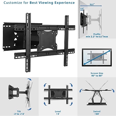 Mount-It! Articulating TV Mount - Thumbnail 4