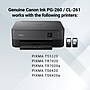 Canon PG-260/CL-261 Black/Tri-Color Standard Yield Ink Cartridge, 2/Pack (3725C006)~#|#~118D8593-C2D8-4D5C-A7349A7B66FF6D70_sc7
