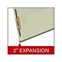 Ecom Folders Recycled Pressboard Classification Folder, 2" Expansion, Letter Size, Green, 25/Box (DV-T42-02-3GRN)~#|#~11903272-5D75-47EF-84DE669D95A0F938_sc7