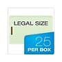 Pendaflex Recycled Pressboard Classification Folder, 2" Expansion, Legal Size, Light Green, 25/Box (17185)~#|#~1198F63A-DF4D-414E-939C4644FAB69372_sc7
